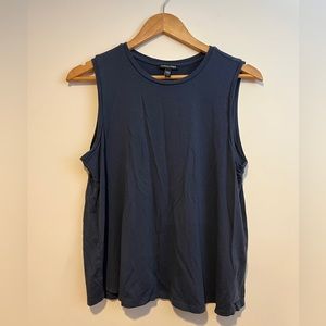EILEEN FISHER Navy Tank Sleeveless Top Medium